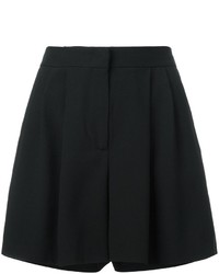 Женские черные шорты со складками от Alberta Ferretti