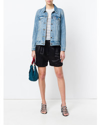 Женские черные шорты со складками от Forte Forte