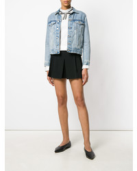 Женские черные шорты со складками от RED Valentino