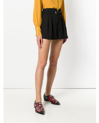 Женские черные шорты со складками от RED Valentino