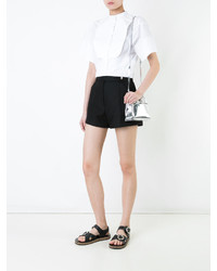 Женские черные шорты от Courreges