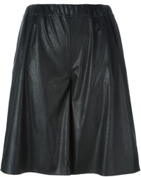 Женские черные шорты от MM6 MAISON MARGIELA