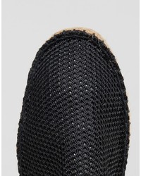 Мужские черные эспадрильи в сеточку от Asos