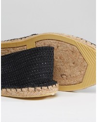 Мужские черные эспадрильи в сеточку от Asos