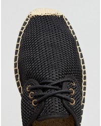 Мужские черные эспадрильи в сеточку от Soludos