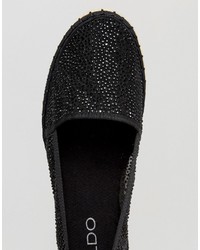 Женские черные эспадрильи в сеточку от Aldo