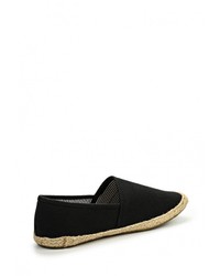 Мужские черные эспадрильи от Alex Silva