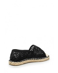 Женские черные эспадрильи от Coco Perla