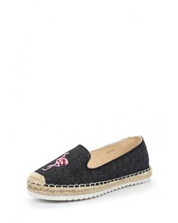 Женские черные эспадрильи от Coura