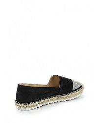 Женские черные эспадрильи от Coura