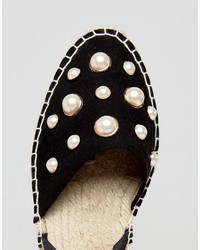 Женские черные эспадрильи от Asos