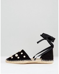 Женские черные эспадрильи от Asos