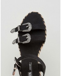 Женские черные эспадрильи от Asos