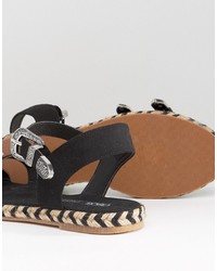 Женские черные эспадрильи от Asos