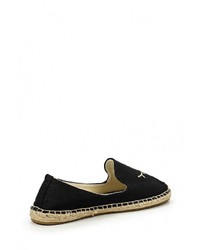 Женские черные эспадрильи от Soludos
