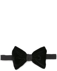 Мужской черный бархатный галстук-бабочка от DSQUARED2