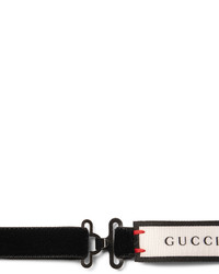 Мужской черный бархатный галстук-бабочка от Gucci