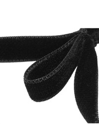Мужской черный бархатный галстук-бабочка от Gucci
