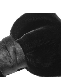Мужской черный бархатный галстук-бабочка от Lanvin