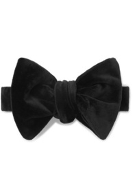 Мужской черный бархатный галстук-бабочка от Salle Privée