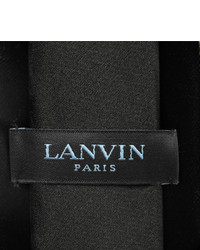 Мужской черный бархатный галстук от Lanvin