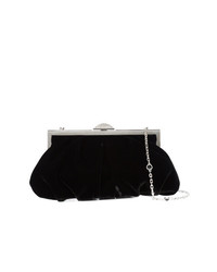 Черный бархатный клатч от Judith Leiber Couture