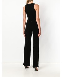 Черный бархатный комбинезон от Galvan