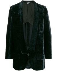 Мужской черный бархатный пиджак в горошек от Comme Des Garcons Homme Plus