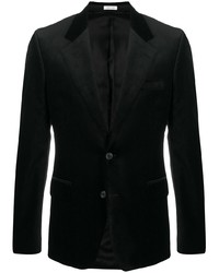 Мужской черный бархатный пиджак от Alexander McQueen