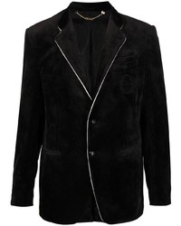 Мужской черный бархатный пиджак от Billionaire