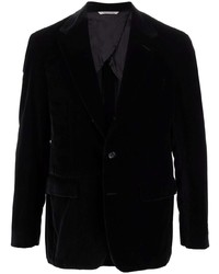 Мужской черный бархатный пиджак от Canali