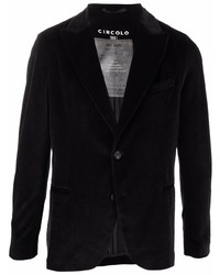 Мужской черный бархатный пиджак от Circolo 1901