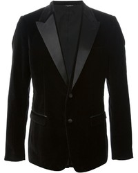 Мужской черный бархатный пиджак от Dolce & Gabbana
