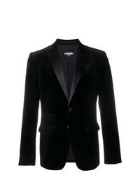 Мужской черный бархатный пиджак от DSQUARED2
