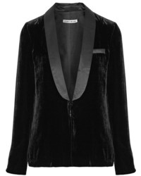 Женский черный бархатный пиджак от Elizabeth and James