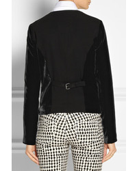 Женский черный бархатный пиджак от Diane von Furstenberg