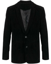 Мужской черный бархатный пиджак от FURSAC