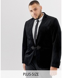 Мужской черный бархатный пиджак от Gianni Feraud