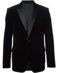 Мужской черный бархатный пиджак от Givenchy