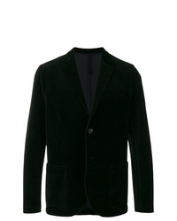Мужской черный бархатный пиджак от Harris Wharf London