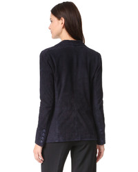 Женский черный бархатный пиджак от RtA