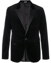Мужской черный бархатный пиджак от Lanvin