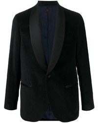 Мужской черный бархатный пиджак от Mp Massimo Piombo