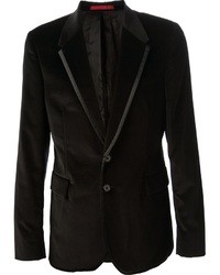 Мужской черный бархатный пиджак от Paul Smith