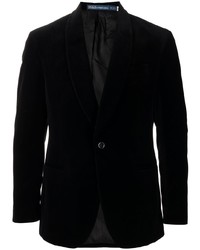 Мужской черный бархатный пиджак от Polo Ralph Lauren
