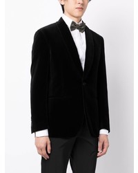Мужской черный бархатный пиджак от Polo Ralph Lauren