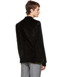 Мужской черный бархатный пиджак от Paul Smith