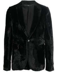 Мужской черный бархатный пиджак от SAPIO