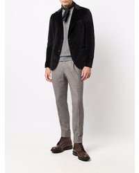 Мужской черный бархатный пиджак от Circolo 1901