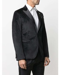 Мужской черный бархатный пиджак от Manuel Ritz